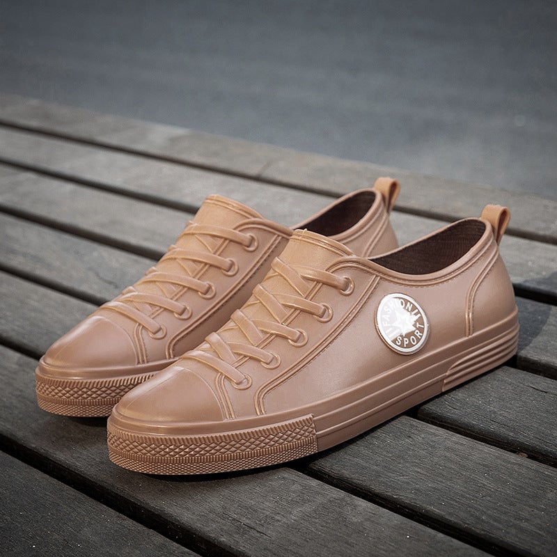 Work Car Wash Soft Bottom Low-Top Adult Women'S Waterproof Shoes Women'S Rain Shoes Women'S Rain Boots Shallow Mouth Outwear Korean Style Rain Shoes Women - Image 4